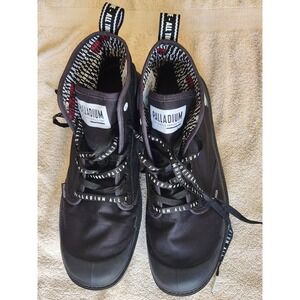 Palladium Pampa Future HI Unisex Men 8 Sneakerss,  Black/Black, EC